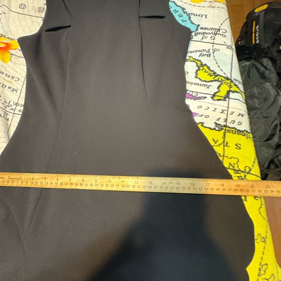 Ivanka Trump sleeveless fit-and-flare dress in black cut outs size 4 black - Picture 6 of 10